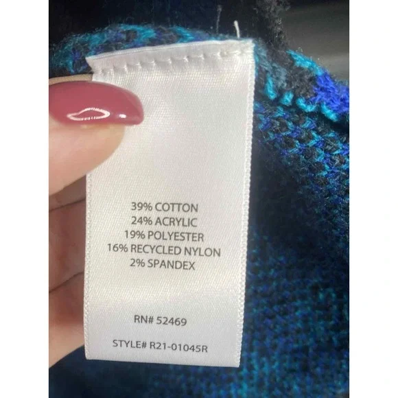 The Pioneer Woman Open-Front Ruana Cardigan Sweater Women's Size XXL/XXXL tribal - Picture 8 of 9